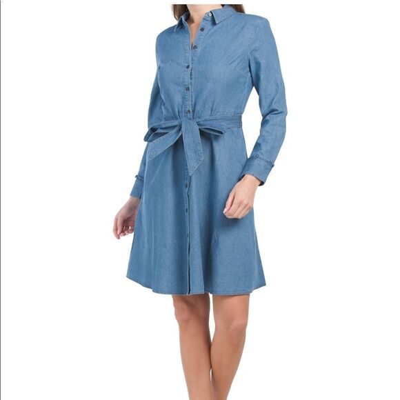 NWT Draper James Chambray Shirtdress - Picture 1 of 9